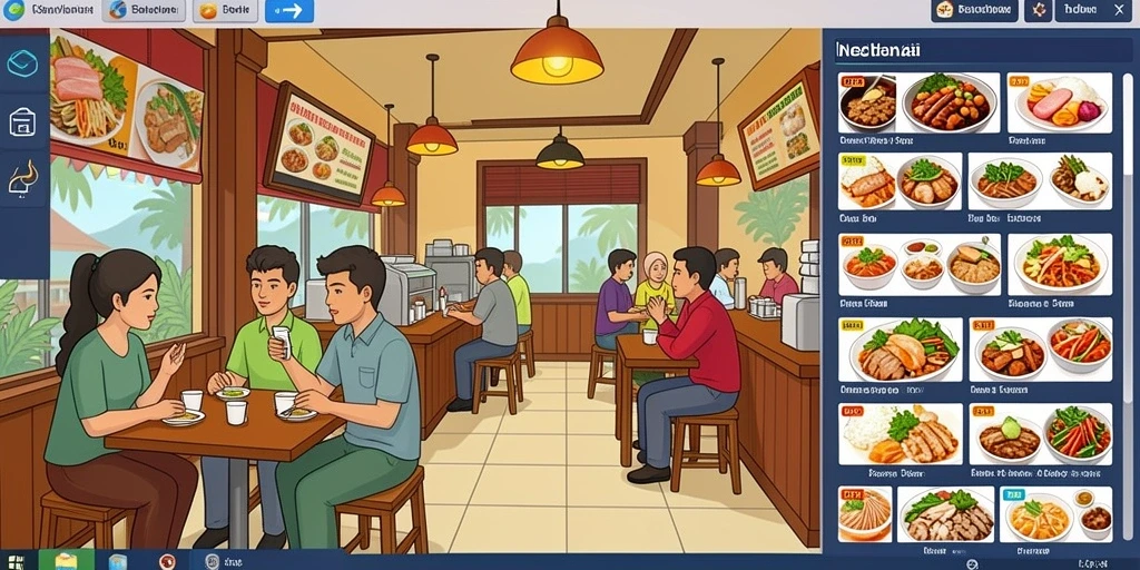 Tampilan utama 987UP yang menarik perhatian.