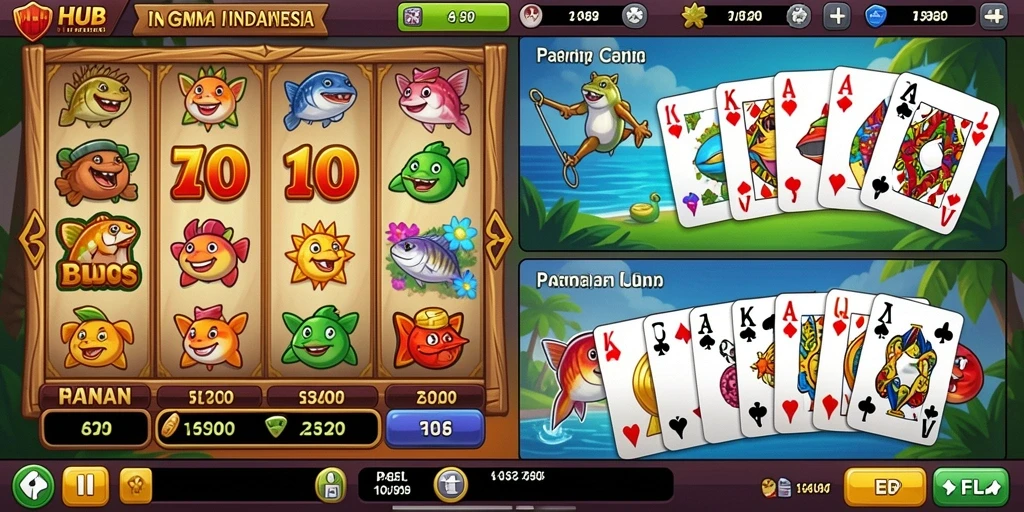 Screenshot menunjukkan tampilan antarmuka utama game.