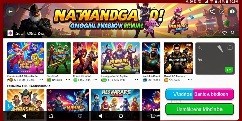 Tampilan menarik saat Anda memasuki permainan.