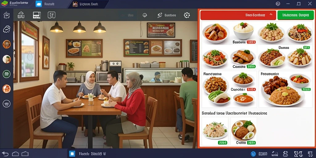 Tangkapan layar menampilkan pilihan permainan yang menarik.