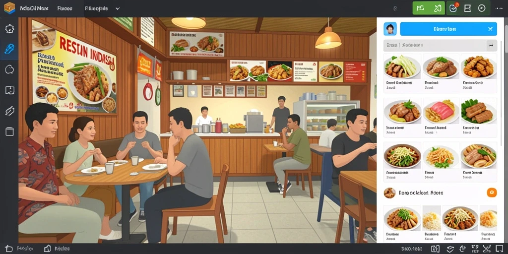 Tampilan antarmuka yang intuitif dan menarik.