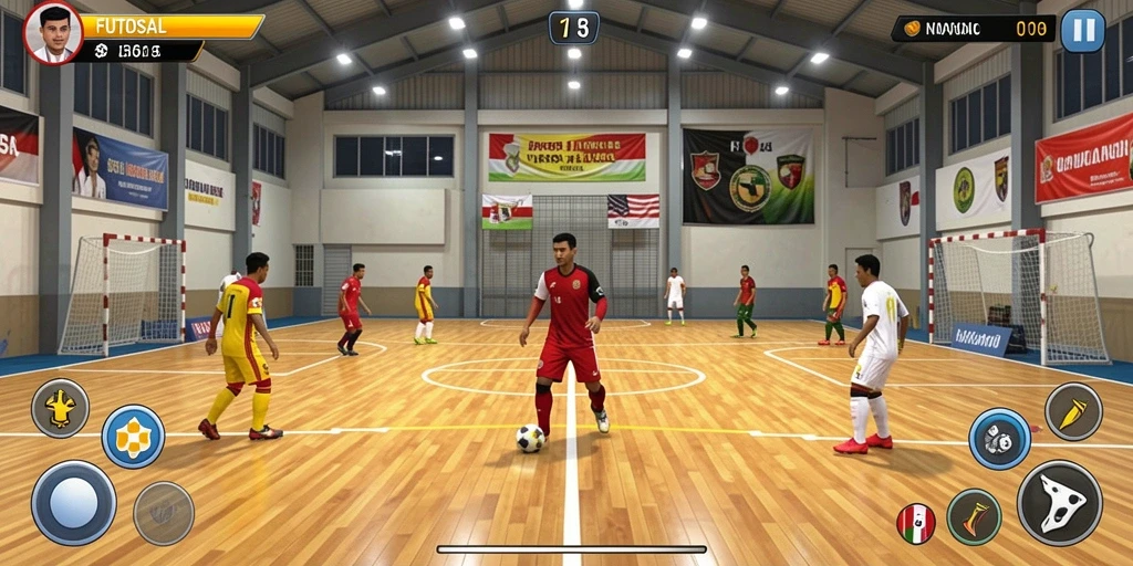 Tangkapan layar pertarungan epik dalam permainan.